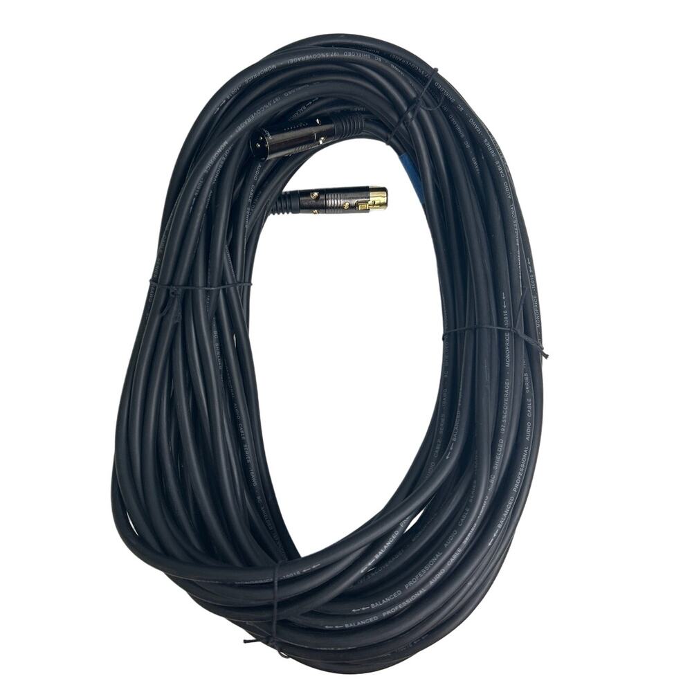 75FT Monoprice Balanced Professional Audio Cable Series 16AWG BC Shielded 10016